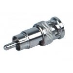 BNC Male naar RCA/TULP Male connector. Per Stuk