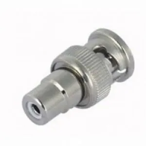 BNC male naar RCA/TULP Female Connector. Per Stuk