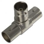 BNC Female connectors , T-connector. Per Stuk