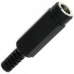 Male DC soldeerplug, 5.5 x 2.1mm