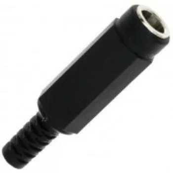 Male DC soldeerplug, 5.5 x 2.1mm