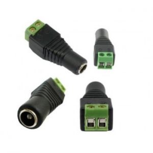 Male DC Schroefconnector, 5.5 x 2.1mm