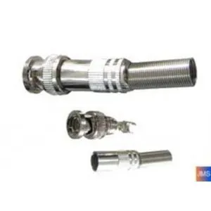 BNC soldeer connector met veer voor de RG59 kabel. Per Stuk