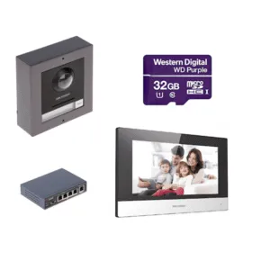 Complete IP video intercom set