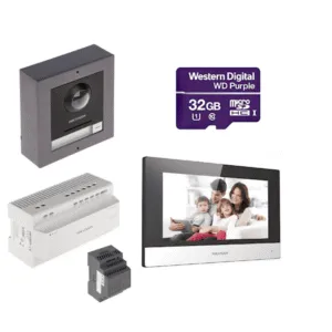 complete 2-draads video intercom set