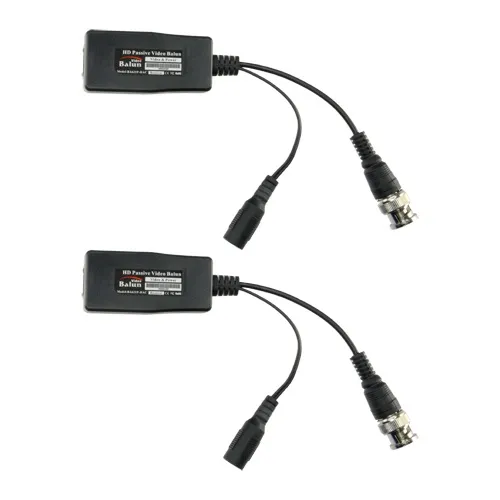 Passieve Video Balun Set – Video & Voeding via UTP – Zender en Ontvanger