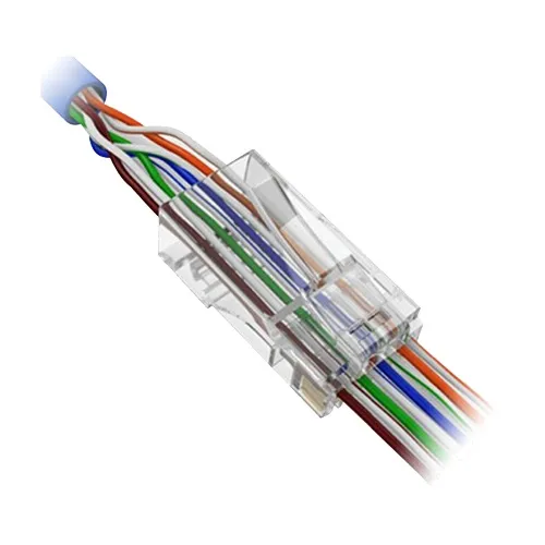 RJ45 Patchstekker Cat6, 8-polig, Opening aan de voorzijde voor eenvoudige installatie